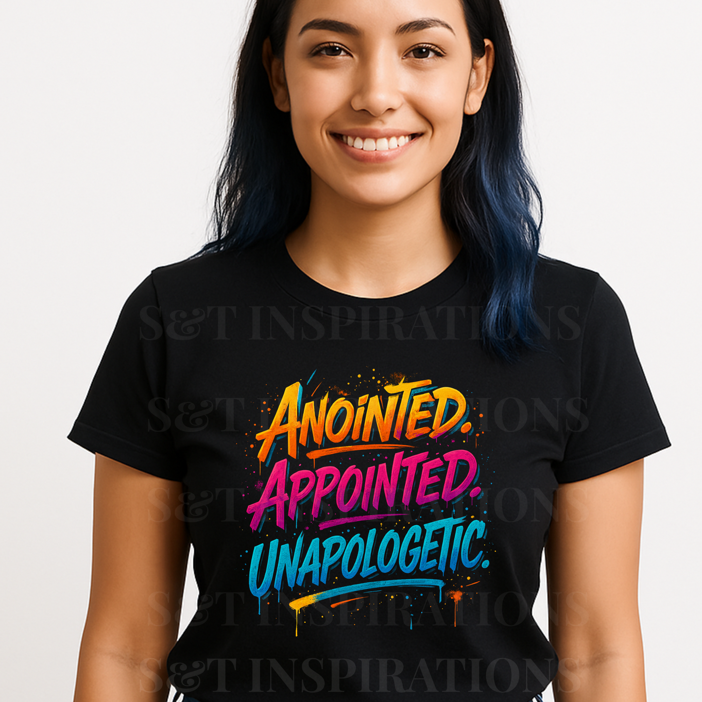 Anointed Appointed Unapologetic T-Shirt – Christian Shirt, Faith Graphic Tee for Women