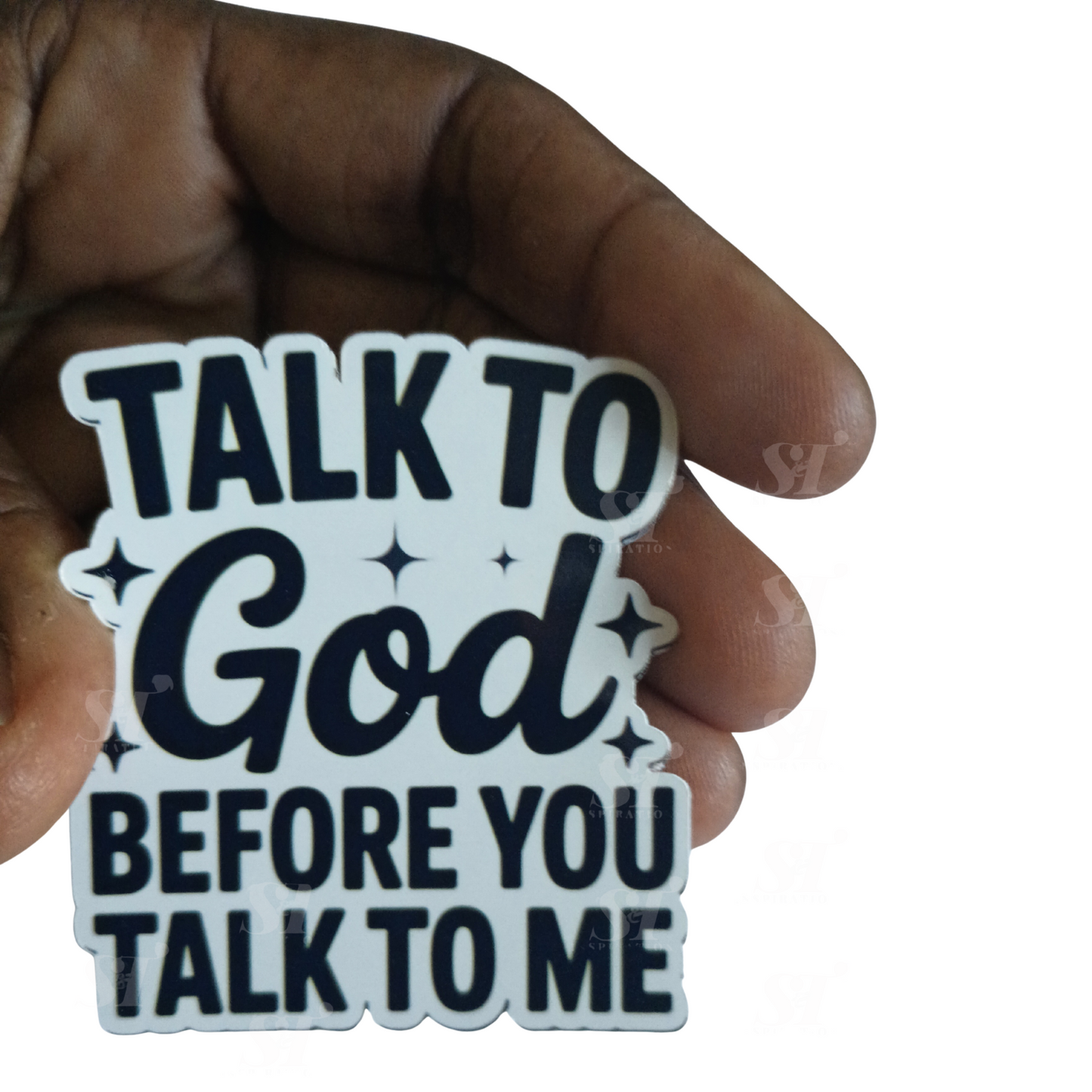 Talk to God First Sticker | Bold Faith Sticker | Christian Attitude Sticker | Bible Truth Sticker | Jesus Is My Filter Decal