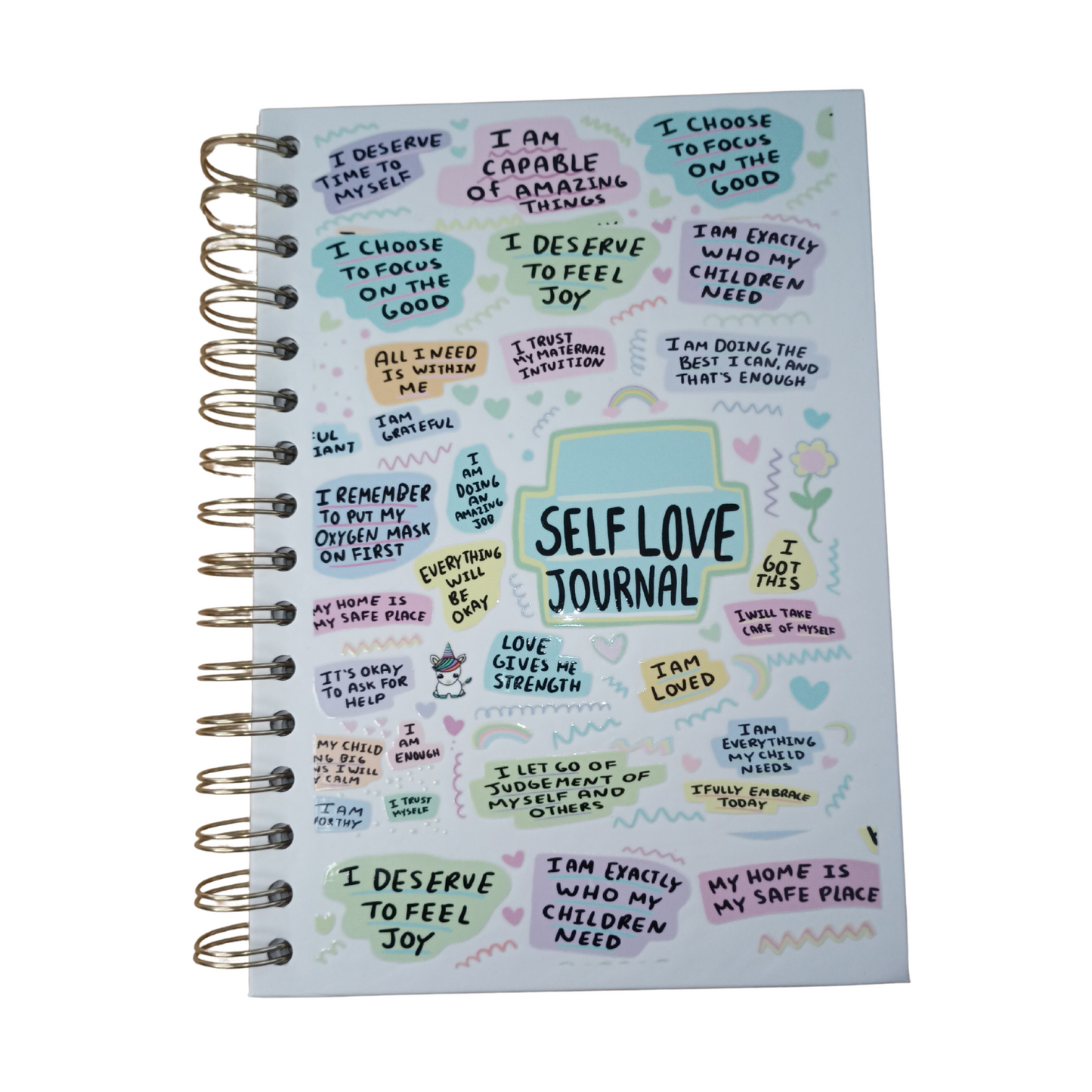 Self-Care Journal – Daily Check-Ins, Positive Thinking & Guided Self-Love Prompts