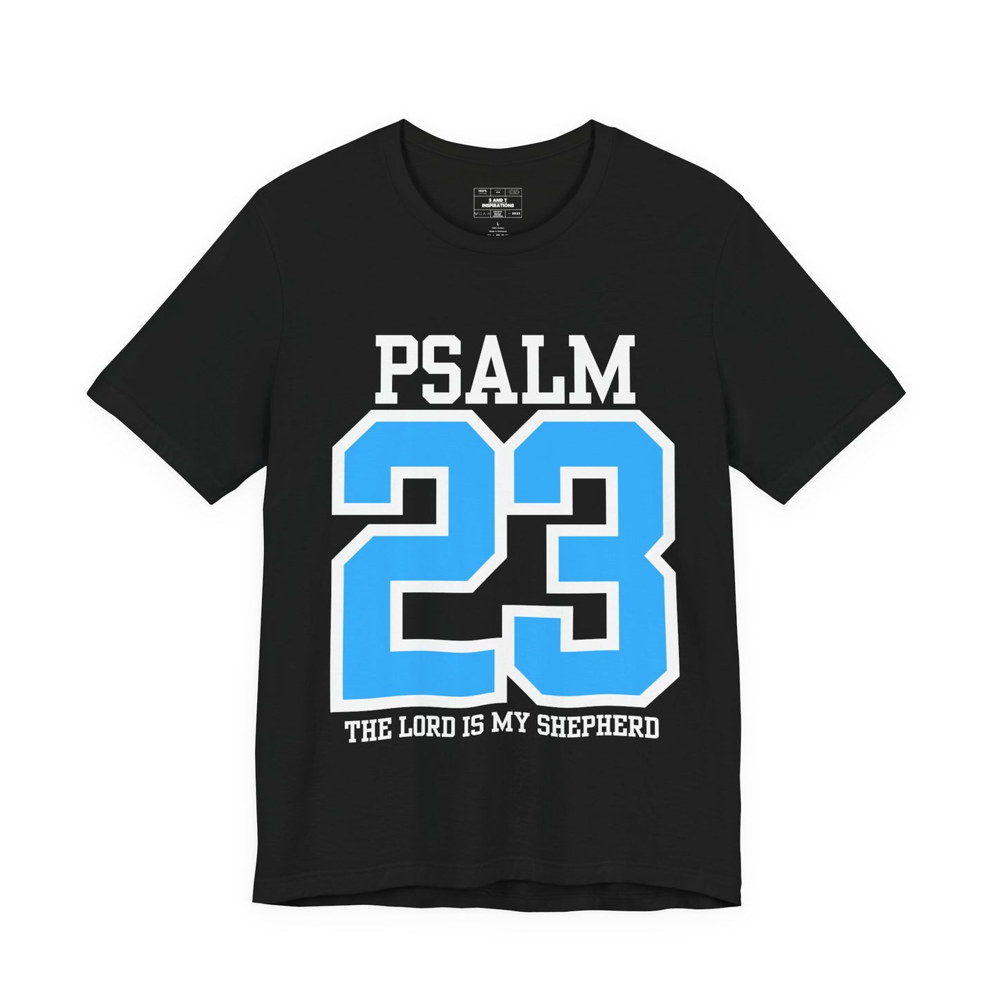 Psalm 23 Christian T-Shirt Faith Reminder Tee, The Lord Is My Shepherd Scripture Shirt for Women