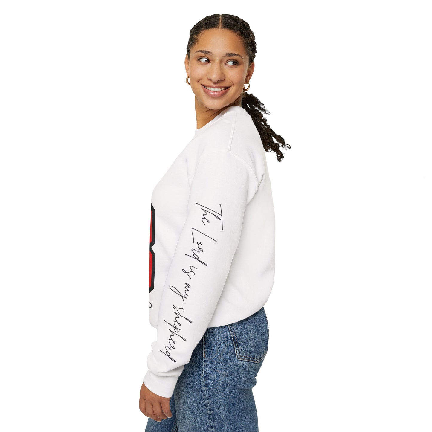 Psalm 23 Sweatshirt – The Lord Is My Shepherd | Christian Bible Verse Pullover | Faith Apparel for Women