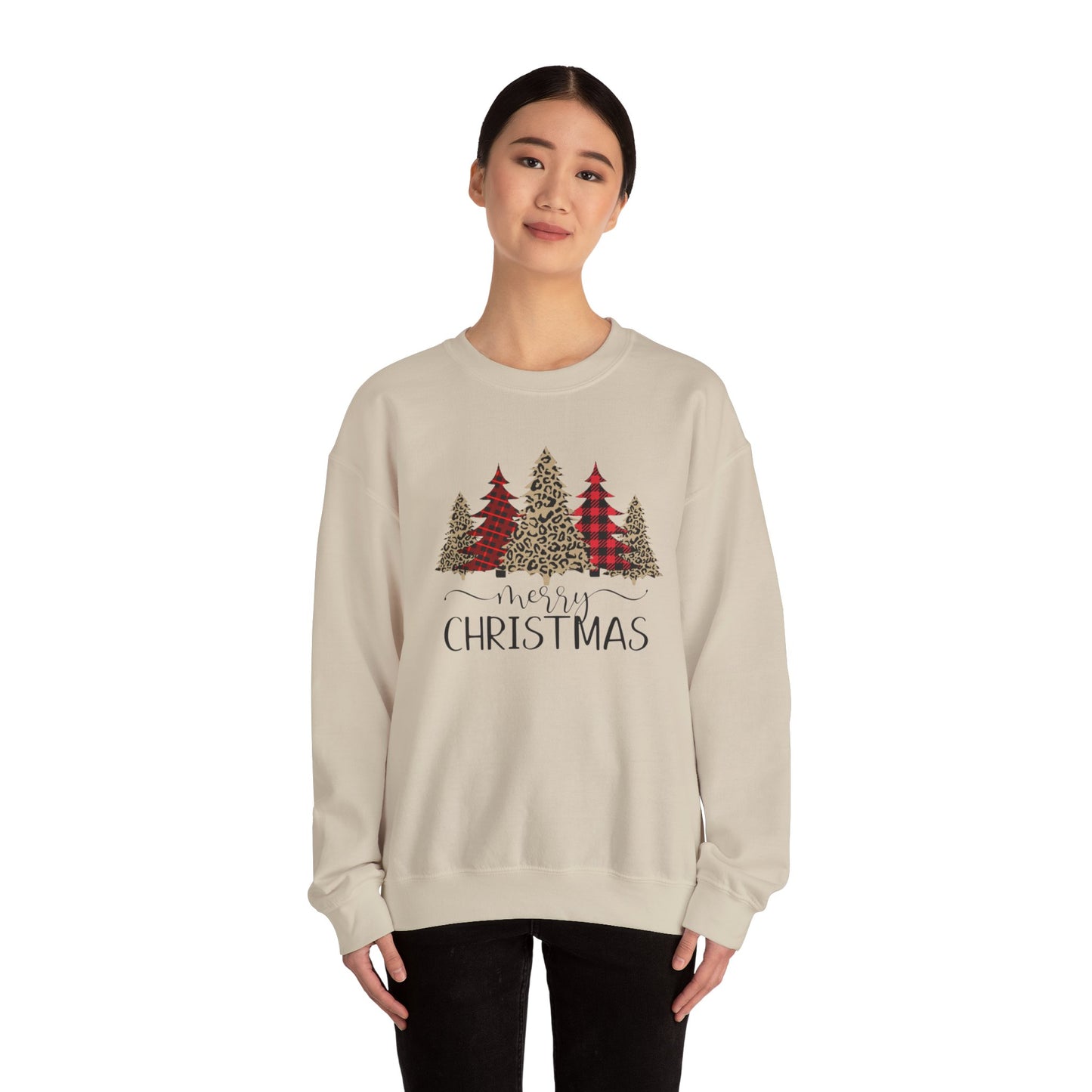 Christmas Trees Crewneck Sweatshirt - Merry Christmas Design