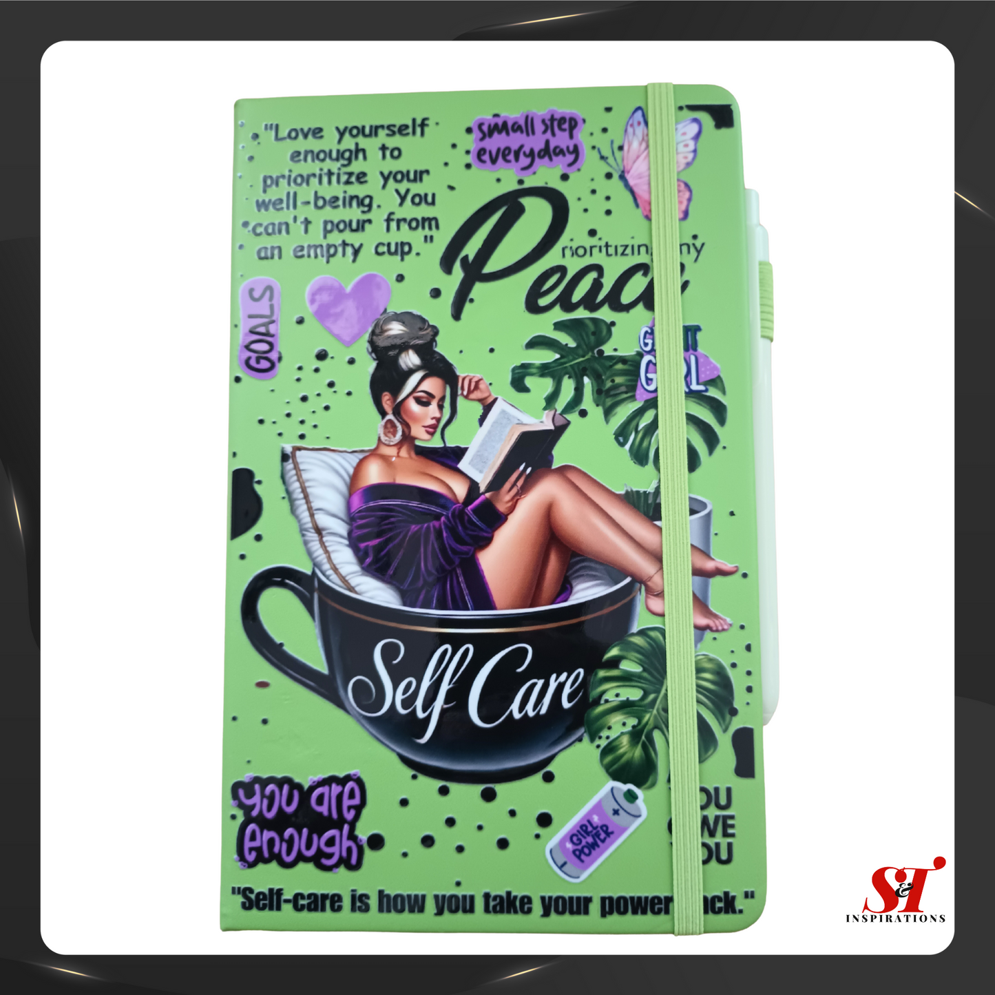 Prioritizing My Peace: A Self-Care & Empowerment Journal" (Vanilla)