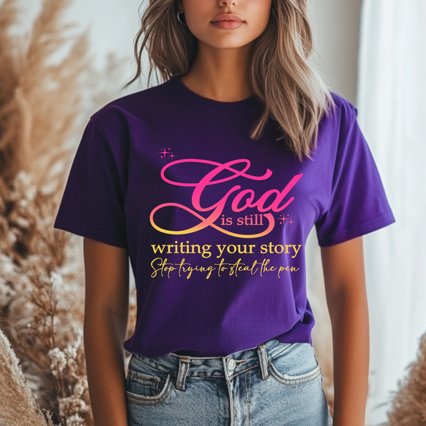 God Is Still Writing Your Story Shirt  Faith-Based Christian Tee for Women  Inspirational Bible Verse Tee  Bella Canvas Unisex