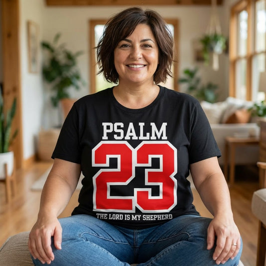 Psalm 23 'The Lord Is My Shepherd' T-Shirt — Faith-Based Tee