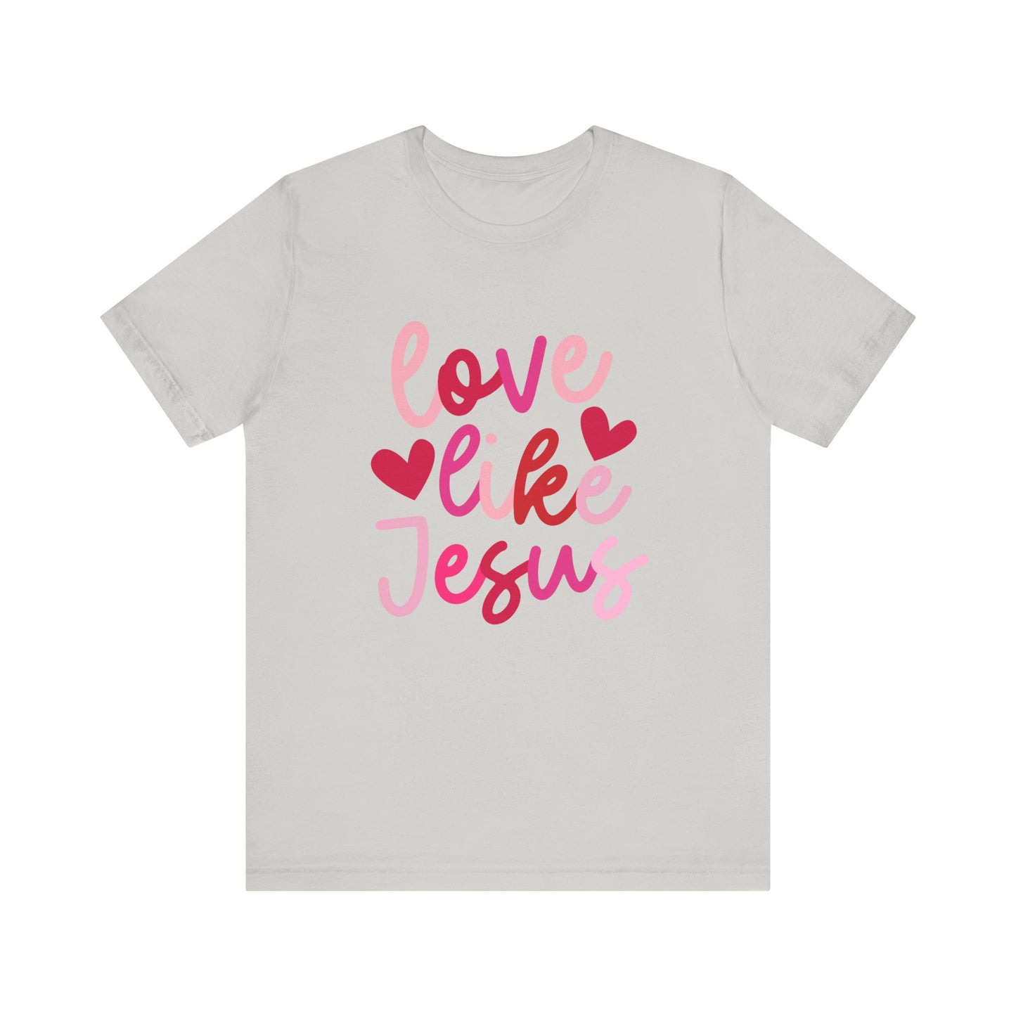 Love Like Jesus T-Shirt - Christian Apparel, Faith-Based Shirt, Inspirational Tee for Women, Retro Love like Jesus Coquette,  Valentine Gift