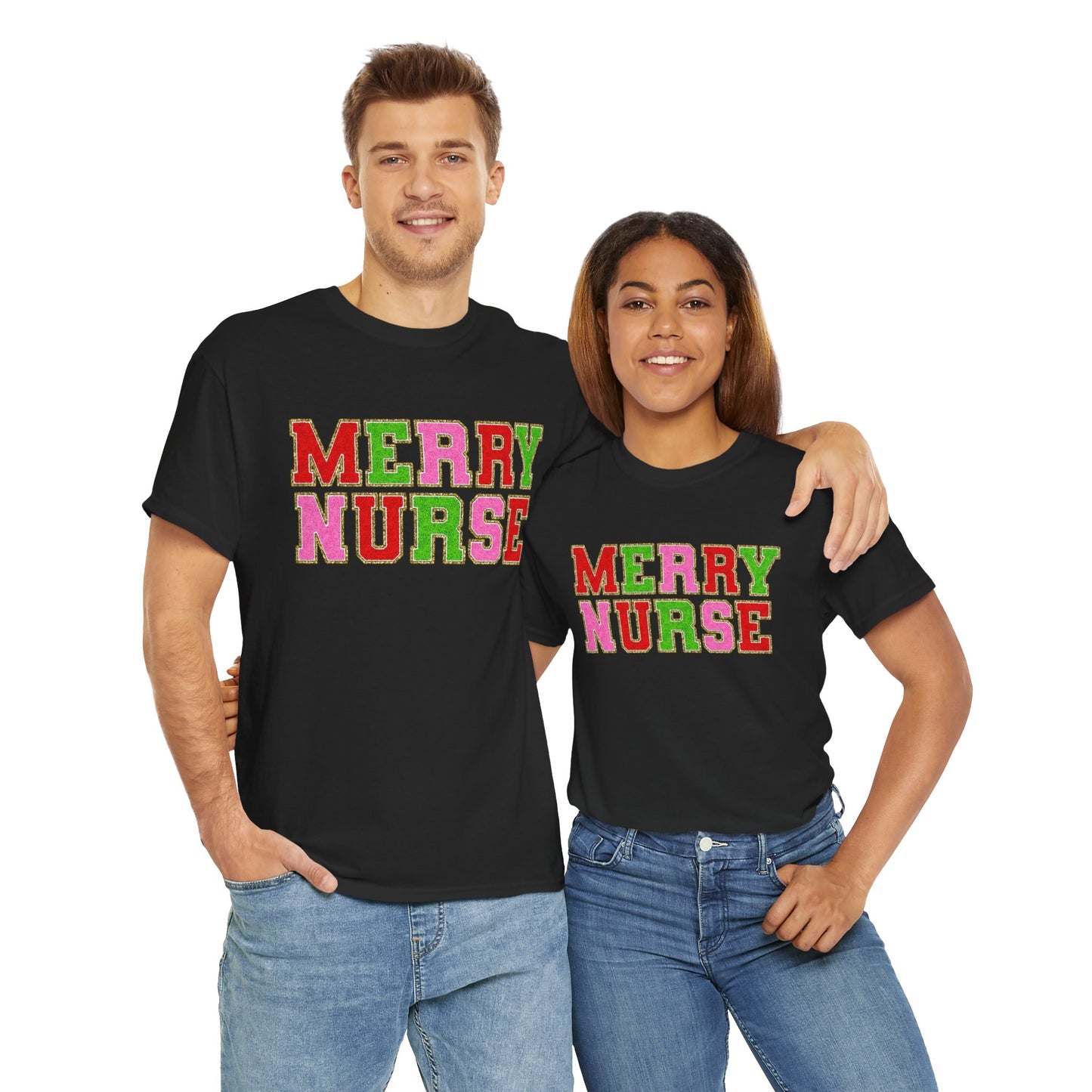 Merry Nurse" Holiday Shirt – Festive Cheer for Healthcare Heroes