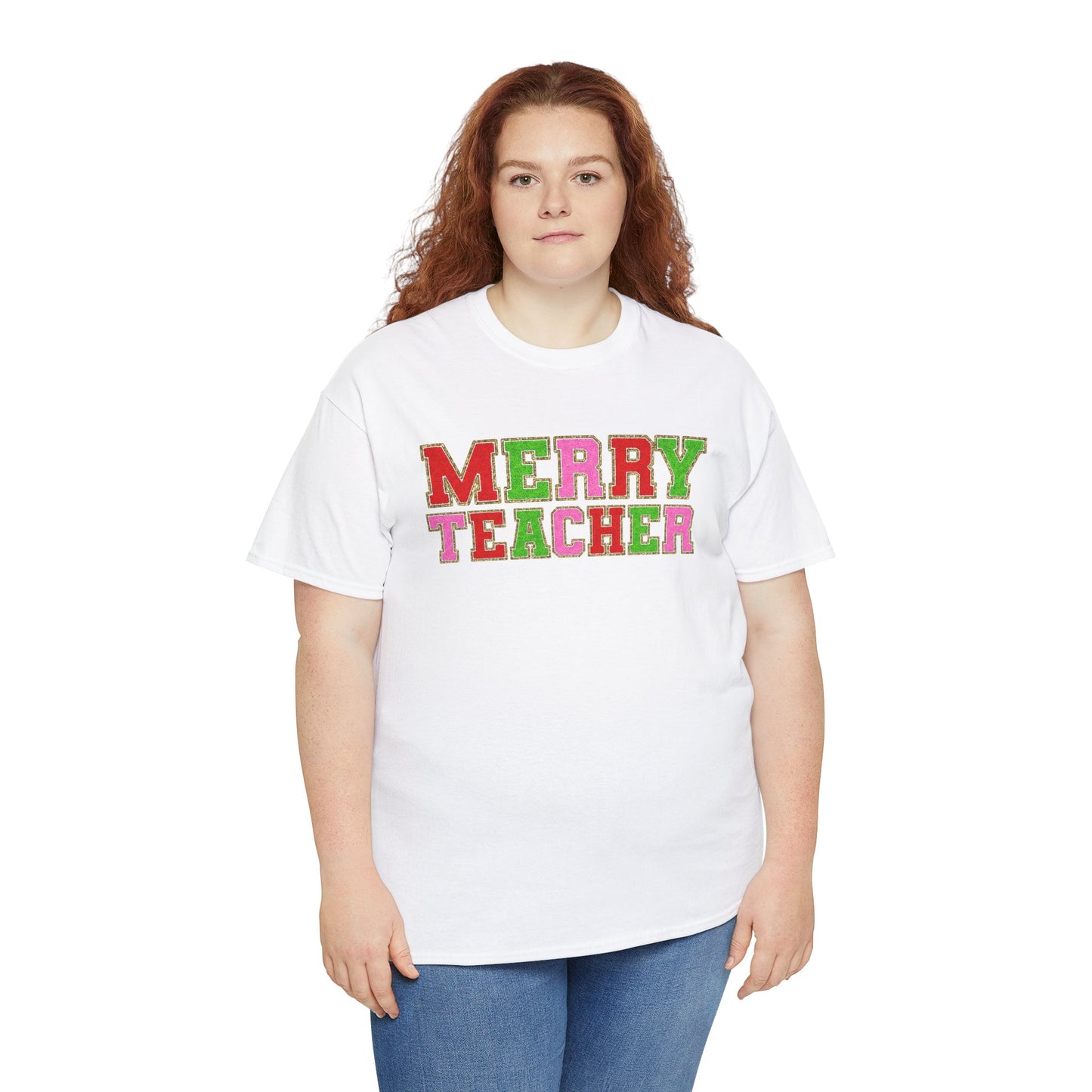 Merry Teacher Holiday Shirt – Festive Cheer for Educators