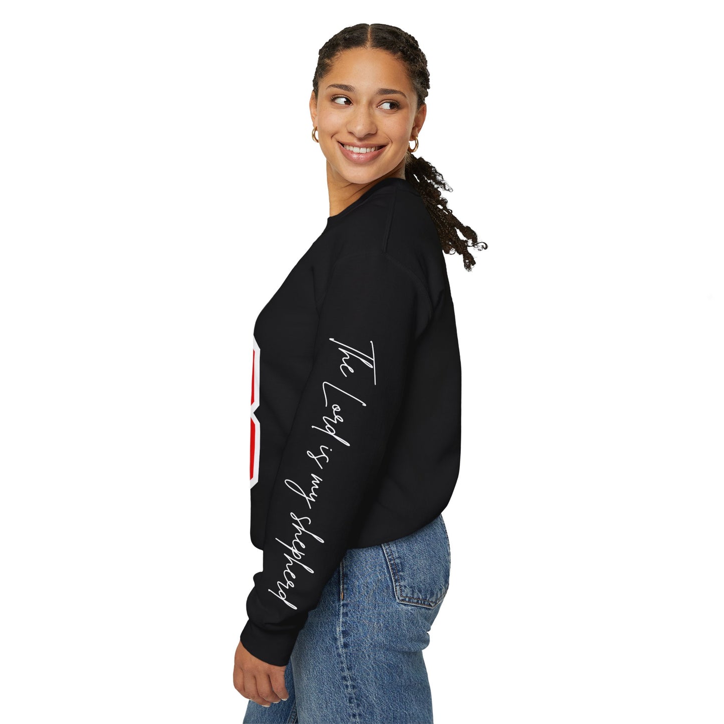 Psalm 23 Sweatshirt – The Lord Is My Shepherd | Christian Bible Verse Pullover | Faith Apparel for Women