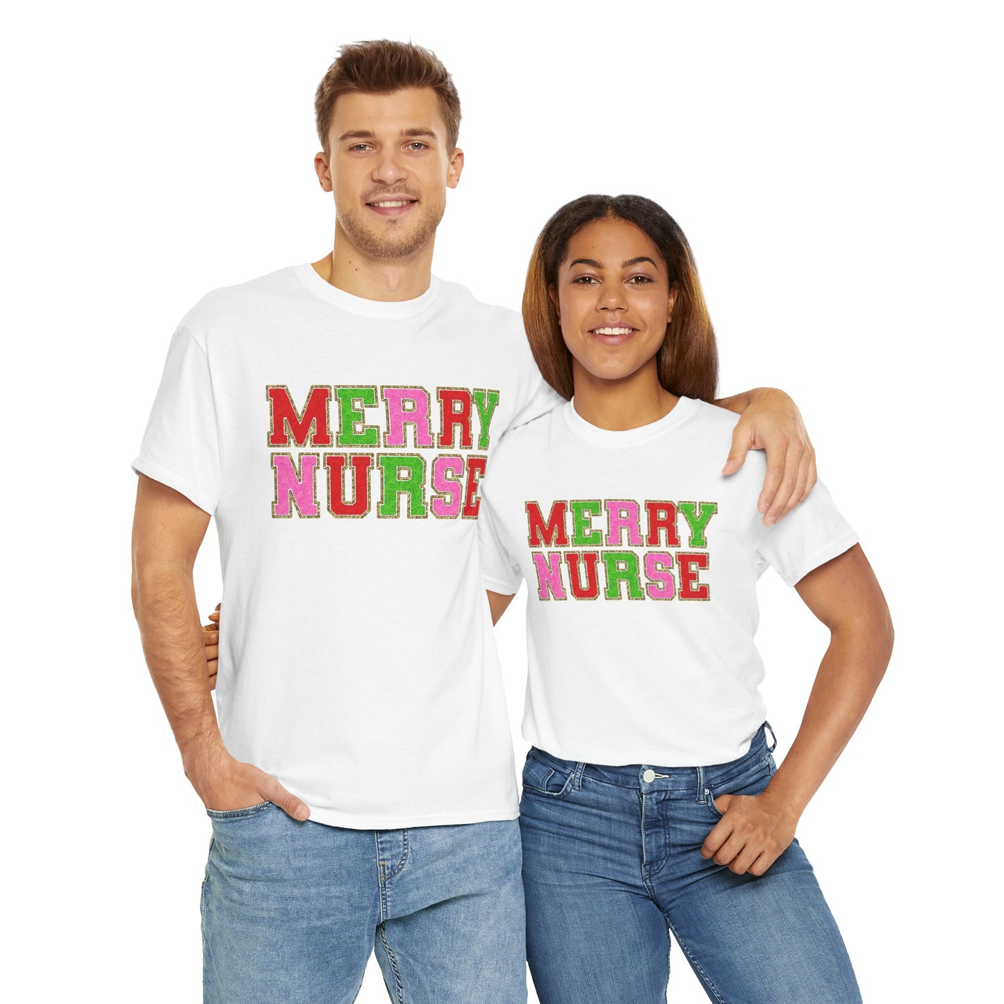 Merry Nurse" Holiday Shirt – Festive Cheer for Healthcare Heroes