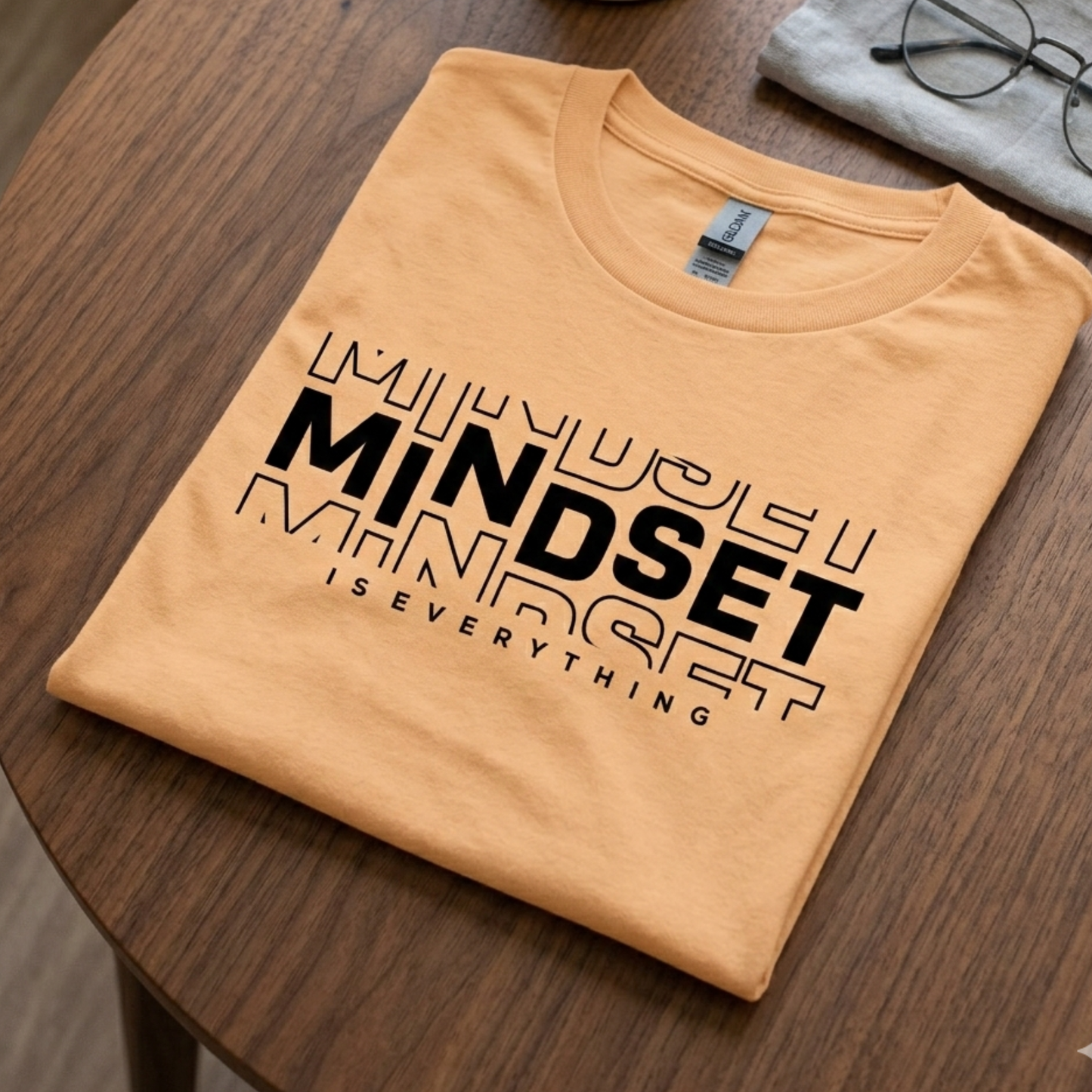 Mindset Is Everything T Shirt Gildan 5000 Heavy Cotton Luxury Streetwear Graphic Tee Unisex Motivational Fashion Top