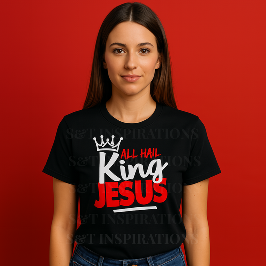 All Hail King Jesus T-Shirt – Christian Faith Gildan Softstyle Tee