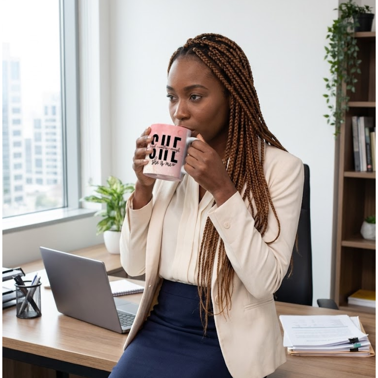 You Are Enough Affirmation Mug | Inspirational Gift for Her