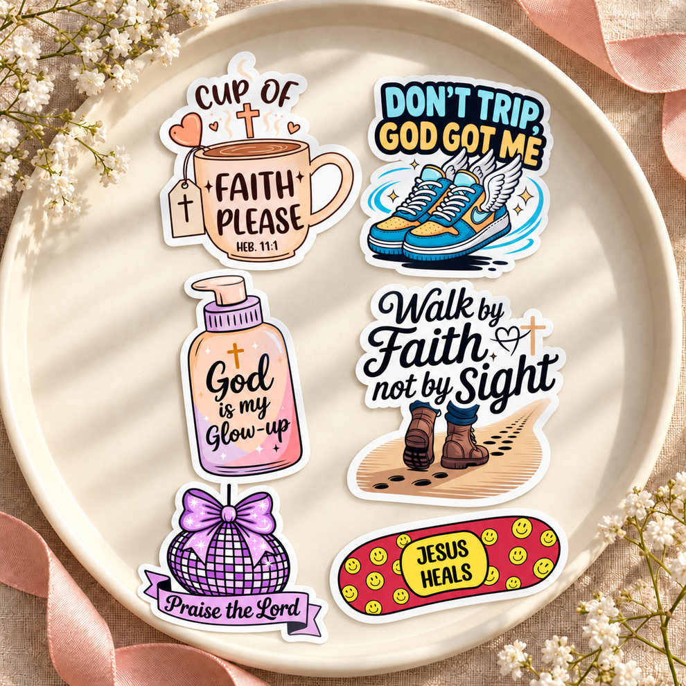 Christian Encouragement Stickers | Faith Sticker Pack of 4 – S And T ...