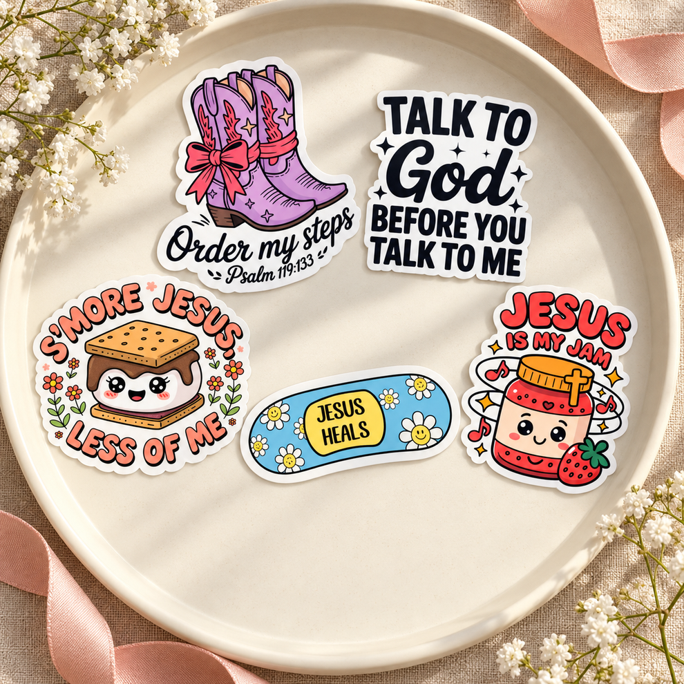 Christian Encouragement Stickers | Faith Sticker Pack of 4 – S And T ...