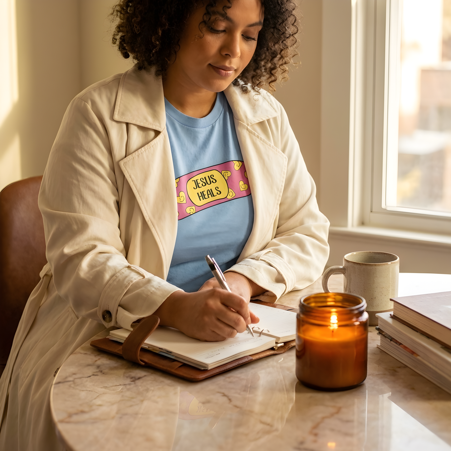 Jesus Heals Bandaid T-Shirt | Christian Faith Shirt | Inspirational Graphic Tee