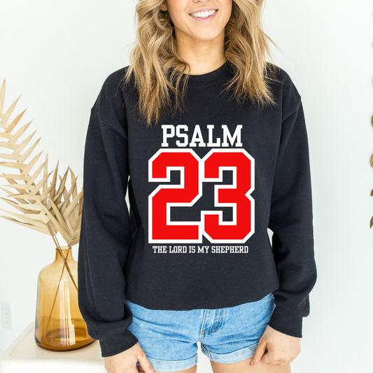 Psalm 23 Sweatshirt – The Lord Is My Shepherd | Christian Bible Verse Pullover | Faith Apparel for Women