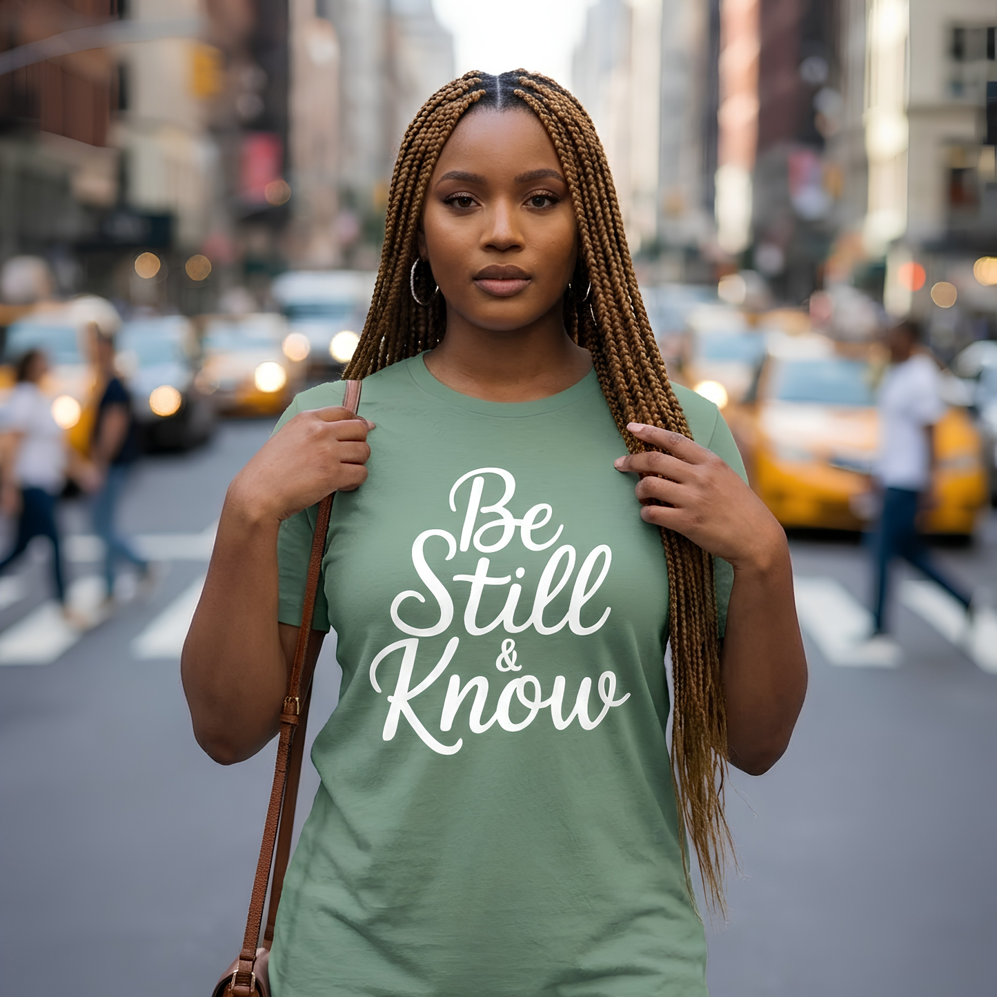 Be Still and Know Christian T-Shirt Faith Based Women's Graphic Tee Inspirational Scripture Shirt