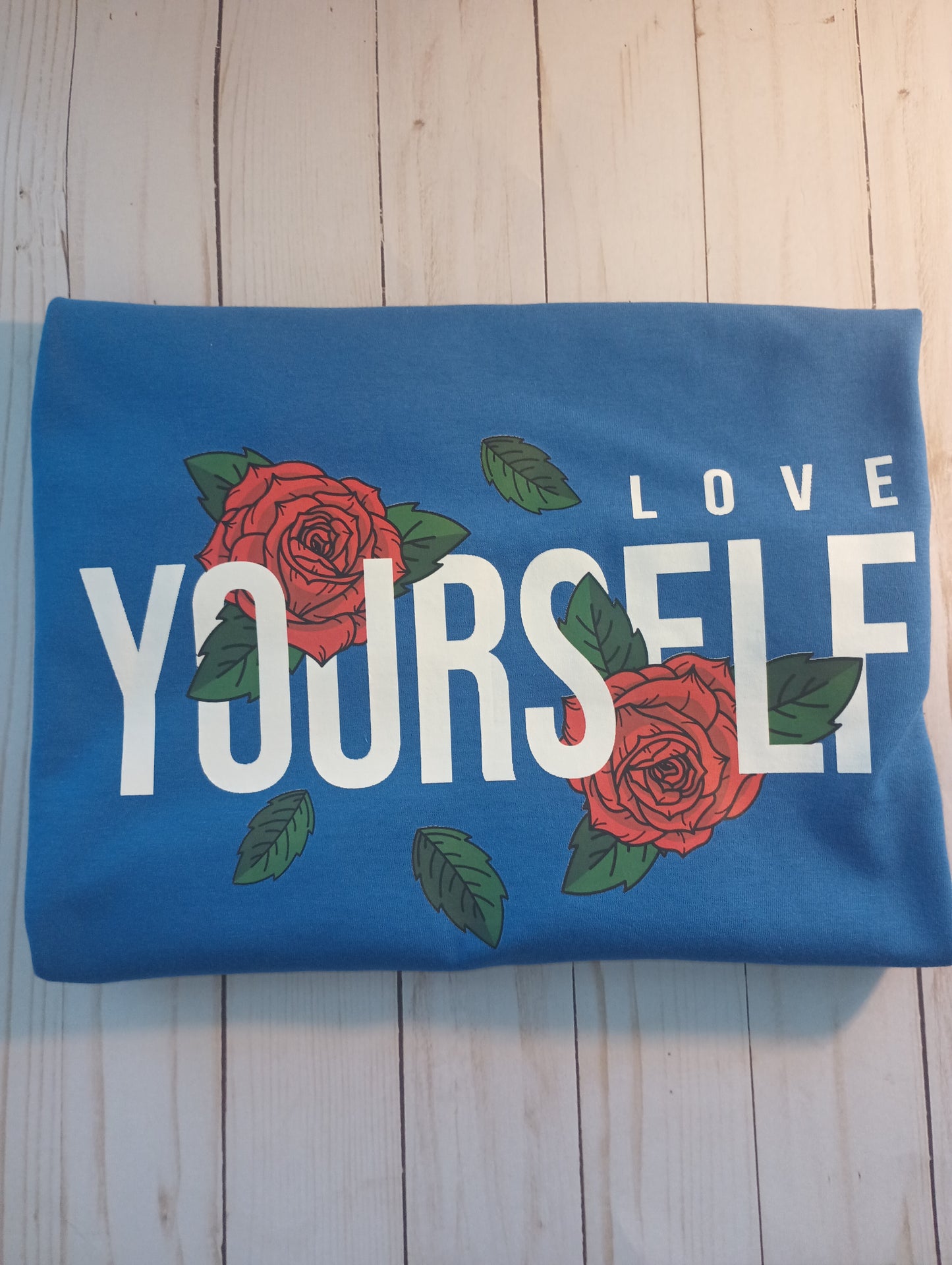 Love Yourself | Floral Graphic T-Shirt – Empowering & Stylish Tee