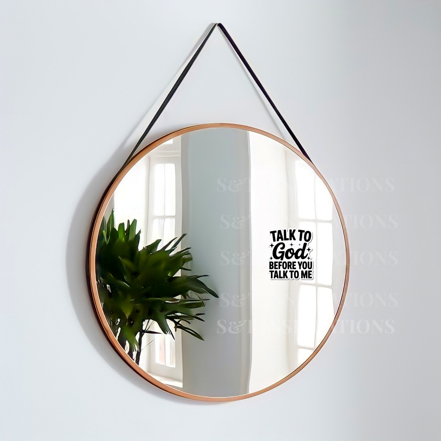 Talk to God First Sticker | Bold Faith Sticker | Christian Attitude Sticker | Bible Truth Sticker | Jesus Is My Filter Decal