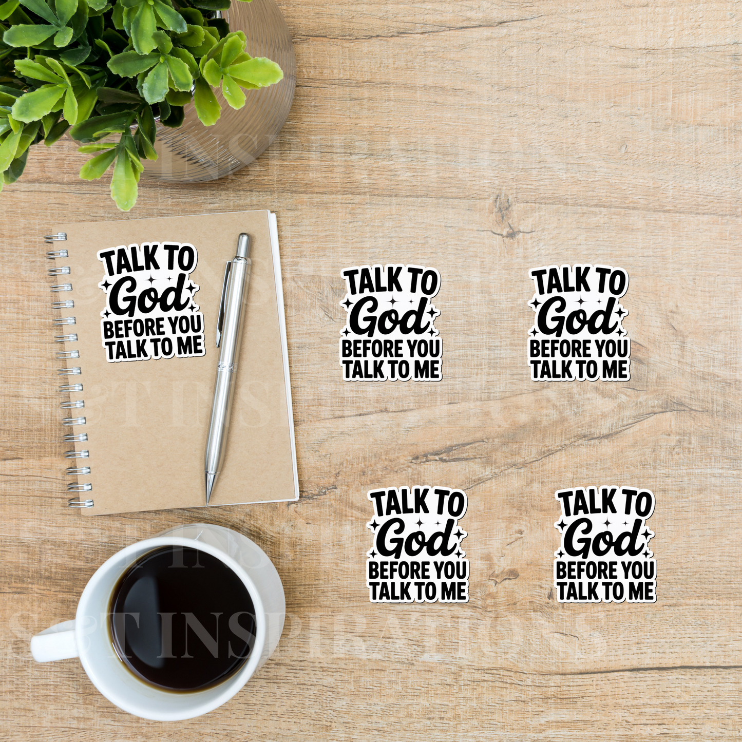 Talk to God First Sticker | Bold Faith Sticker | Christian Attitude Sticker | Bible Truth Sticker | Jesus Is My Filter Decal